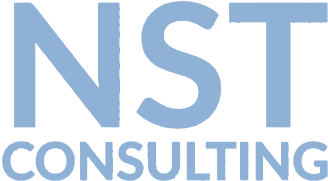 Large blue capital letters 